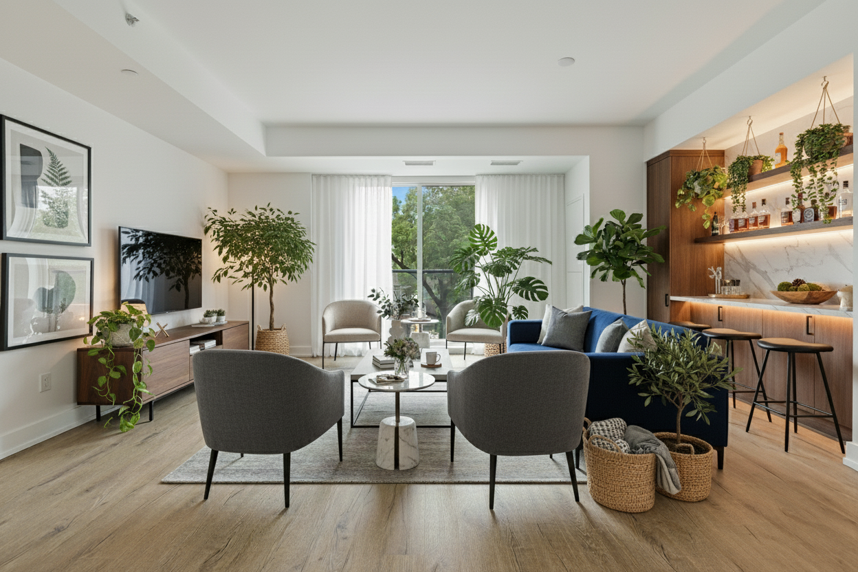 After transformation - modern minimal room